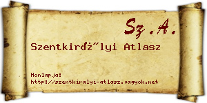 Szentkirályi Atlasz névjegykártya